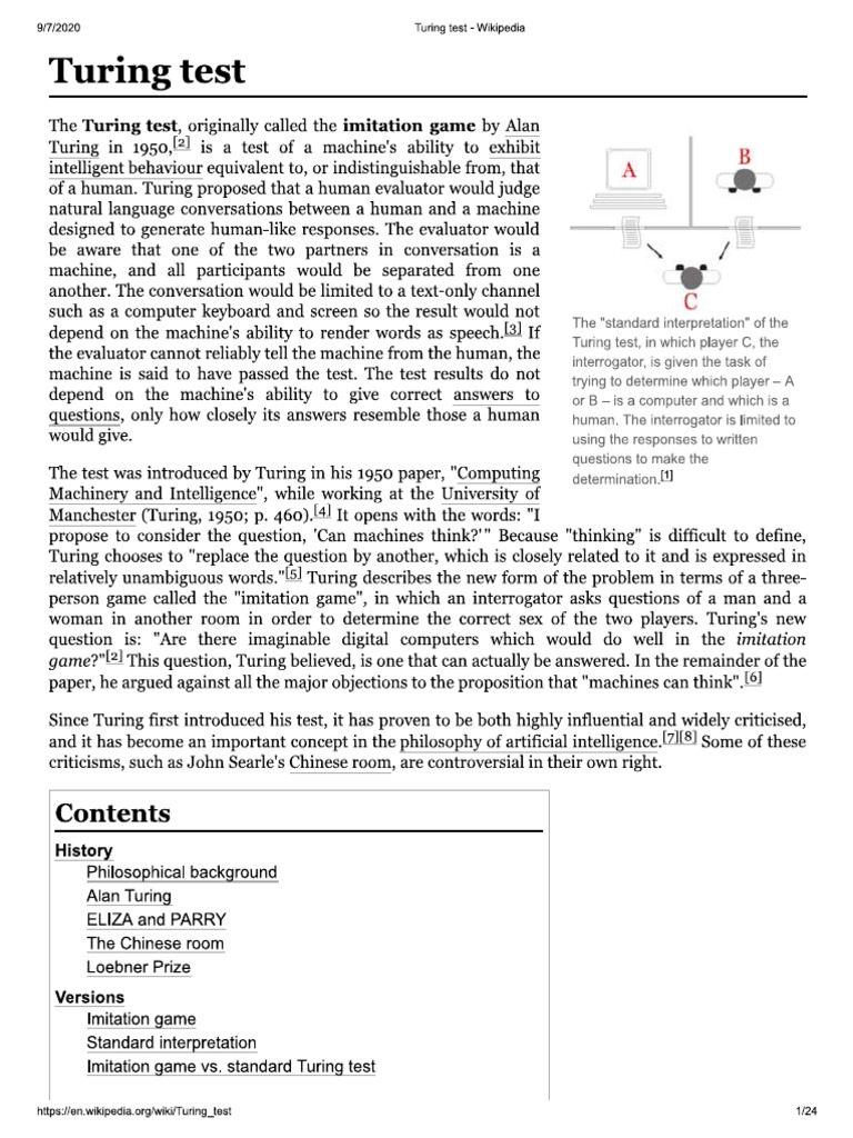 Turing Test | PDF