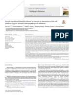 Forced Conceptual Thought Induced by Electrical Stimulation of The Left Prefrontal Gyrus Involves Widespread Neural Networks