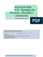T1 Ejemplos de Posición, Velocidad y Aceleración Arturo Degales Rojas
