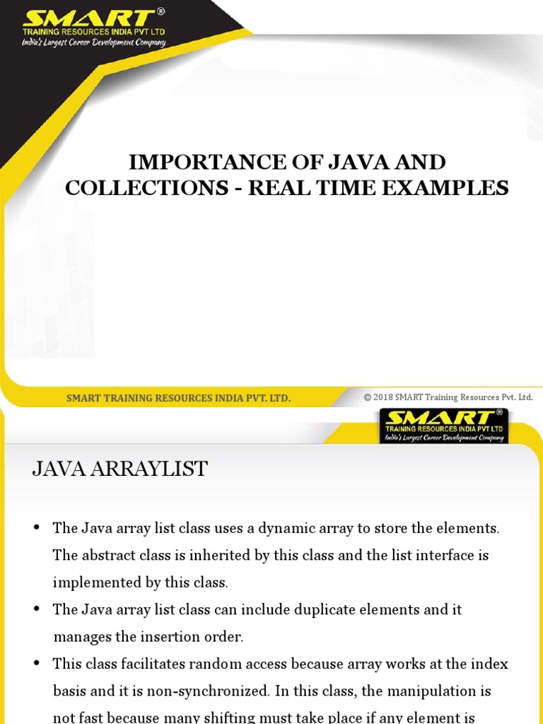 Collection Real Time Example Final | PDF | Class (Computer Programming ...
