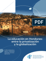 2019 - La Educación en Honduras. Entre La Privatización y Globalización. Edwards, Moschetti, Caravaca