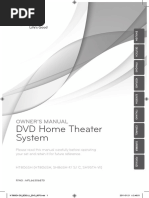 DVD Home Theater System: Owner'S Manual