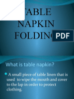 Table Napkin Folding