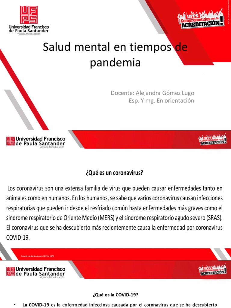 Salud Mental en Tiempos de Pandemia | PDF | Ciencias de la Salud ...