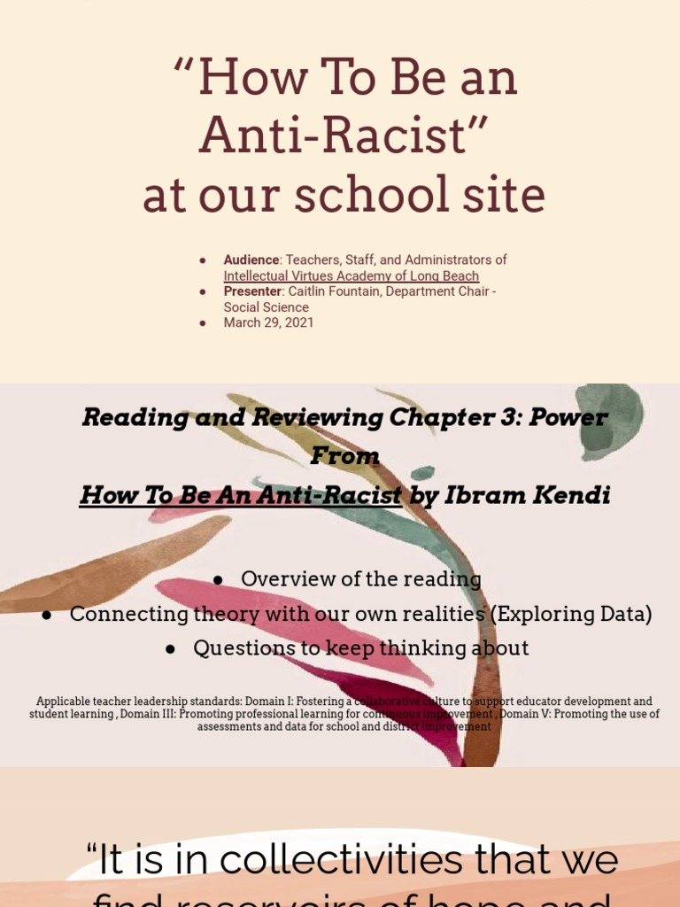 Anti-Racist Teaching Strategies Workshop | PDF | Individualized ...