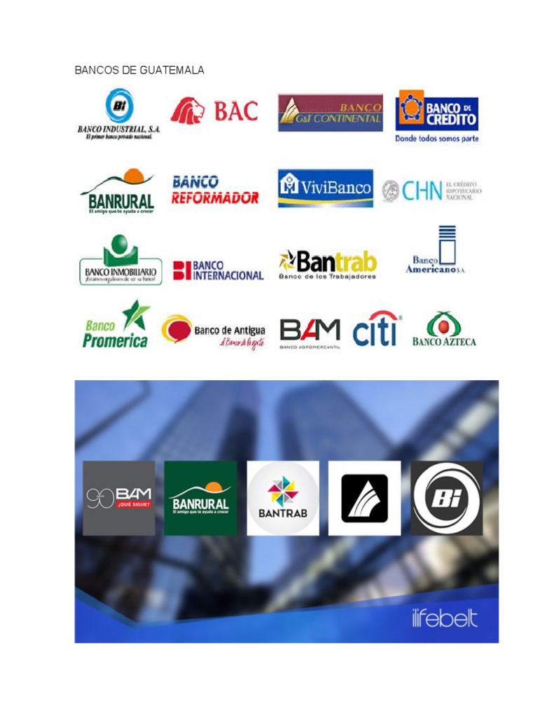 Bancos de Guatemala | PDF | Bancos | Servicios financieros
