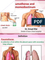 Pneumothorax and Pneumomediastinum: Dr. Emad Efat