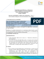 Guia de Actividades y Rúbrica de Evaluación Fase 3 - Comunidades Biológicas Como Bioindicadores Ambientales