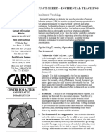 Fact Sheet – Incidental Teaching