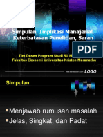 SIMPULAN DAN SARAN