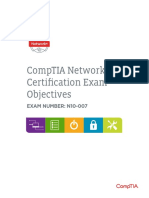 Comptia Network n10 007 Exam Objectives