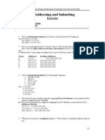 IP Addressing and Subnetting Exercise