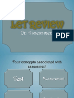 Let Review: On Assessment