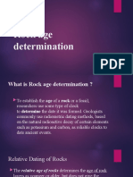 Rock Age Determination