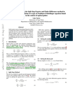 A Comparison Between The Split Step Fourier and Finite-Difference Method