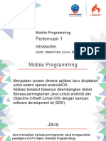 MobileProgramming Introduction