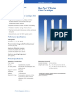 Duo-Fine P Series Filter Cartridges: High Surface Area Pleated Cartridges With Polyester Hardware