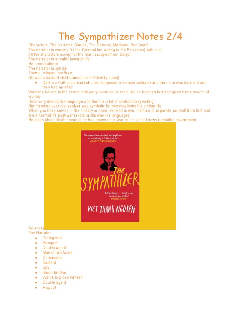 The Sympathizer: Identity and Guilt | PDF | Unrest