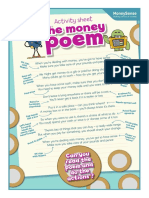 Money Poem Activity Sheet