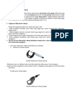 Pengertian Mikrometer Sekrup