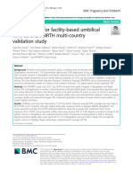 Chlorhexidine For Facility-Based Umbilical Cord Care: EN-BIRTH Multi-Country Validation Study