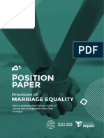Publication - Position Paper On Marriage Equality