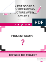 Project Scope & Work Breakdown Structure (WBS) : Dr. Nor Khairusshima
