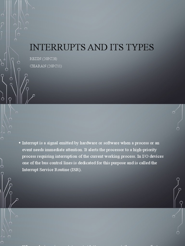 Interrupts and Its Types | PDF | Computer Architecture | Computing