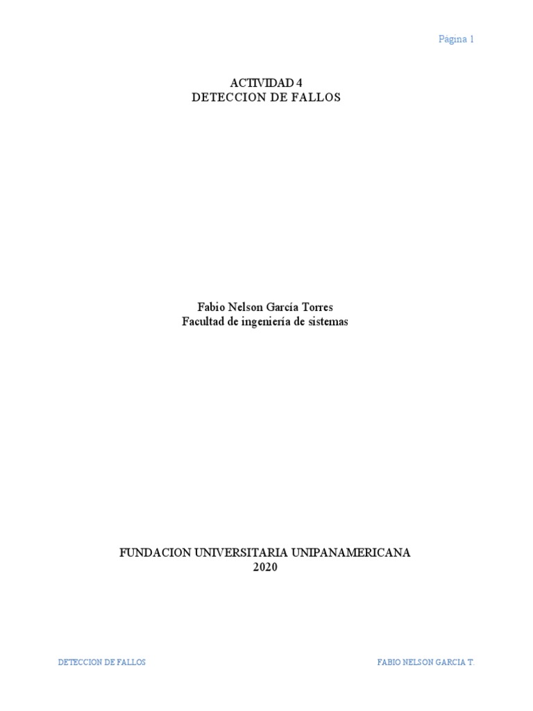 Actividad 4 Deteccion De Fallos Pdf Análisis De Red Circuitos