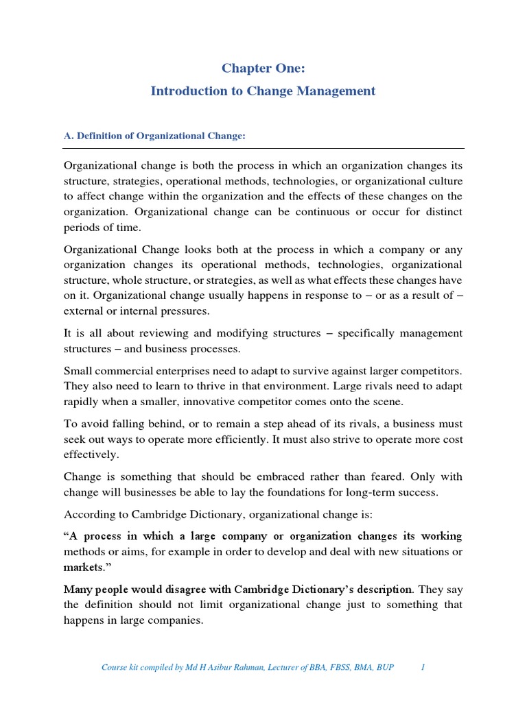 Change Management Full Sheet | PDF | Change Management | General Motors