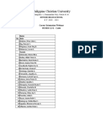 Philippine Christian University: Sampaloc 1, Dasmariñas City, Cavite 4114 S.Y. 2020 - 2021