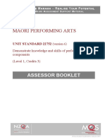 Māori Performing Arts: Assessor Booklet