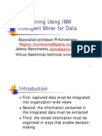 Data Mining Using IBM Intelligent Miner For Data
