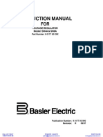 Instruction Manual: Voltage Regulator Model: SR4A & SR8A