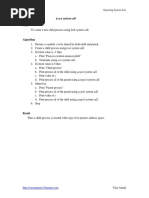 Exp# 1a Fork System Call Aim: CS2257 Operating System Lab