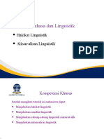 Materi 1. Bahasa Linguistik