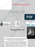 Colombia'S Hydroclimatology: Julián David Rojo Hernández C.E. Msc. Water Resources