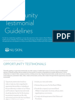 Opportunity Testimonial Guidelines