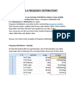 What Is A Frequency Distribution