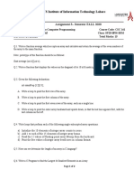 COMSATS Institute of Information Technology Lahore: Assignment 3 - Semester FALL 2020