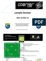 Coerver Sample Session Age 10 Age 12