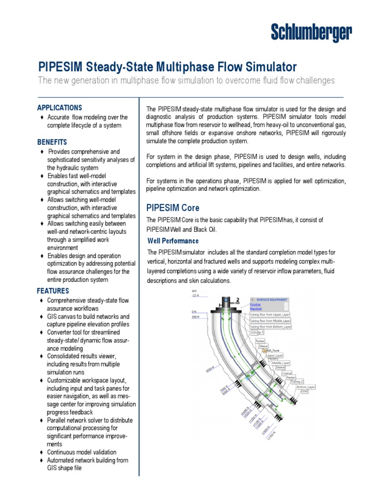 PIPESIM Brochure Licenses Module | PDF | Simulation | Geographic ...