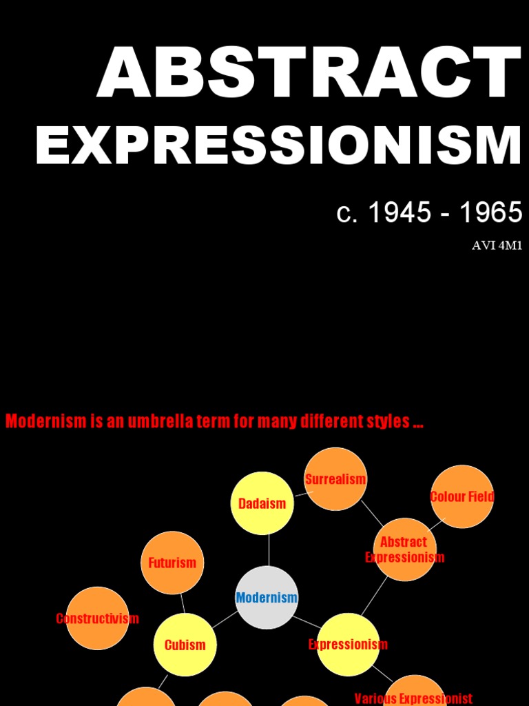 Abstract Expressionism Overview 1945-1965 | PDF | Abstract Art | Style