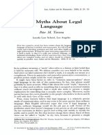 Some Myths Legal: About Language