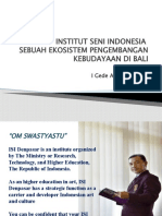 Rektor ISI Denpasar-PAPER BPNB EKOSISTEM