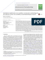 Smartphone-enabled pulse rate variability An alternative methodology f