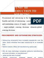 Unit Iii Introduction To Sourcing