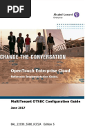 Opentouch Enterprise Cloud .: Multitenant Otsbc Configuration Guide