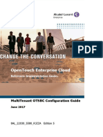 Opentouch Enterprise Cloud .: Multitenant Otsbc Configuration Guide