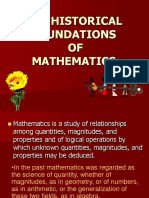 The Historical Foundations of Mathematics